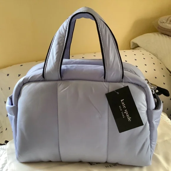 Kate Spade New York Choux Puffy Cross-Body Satchel Viola Flower OS - Picture 3 of 15